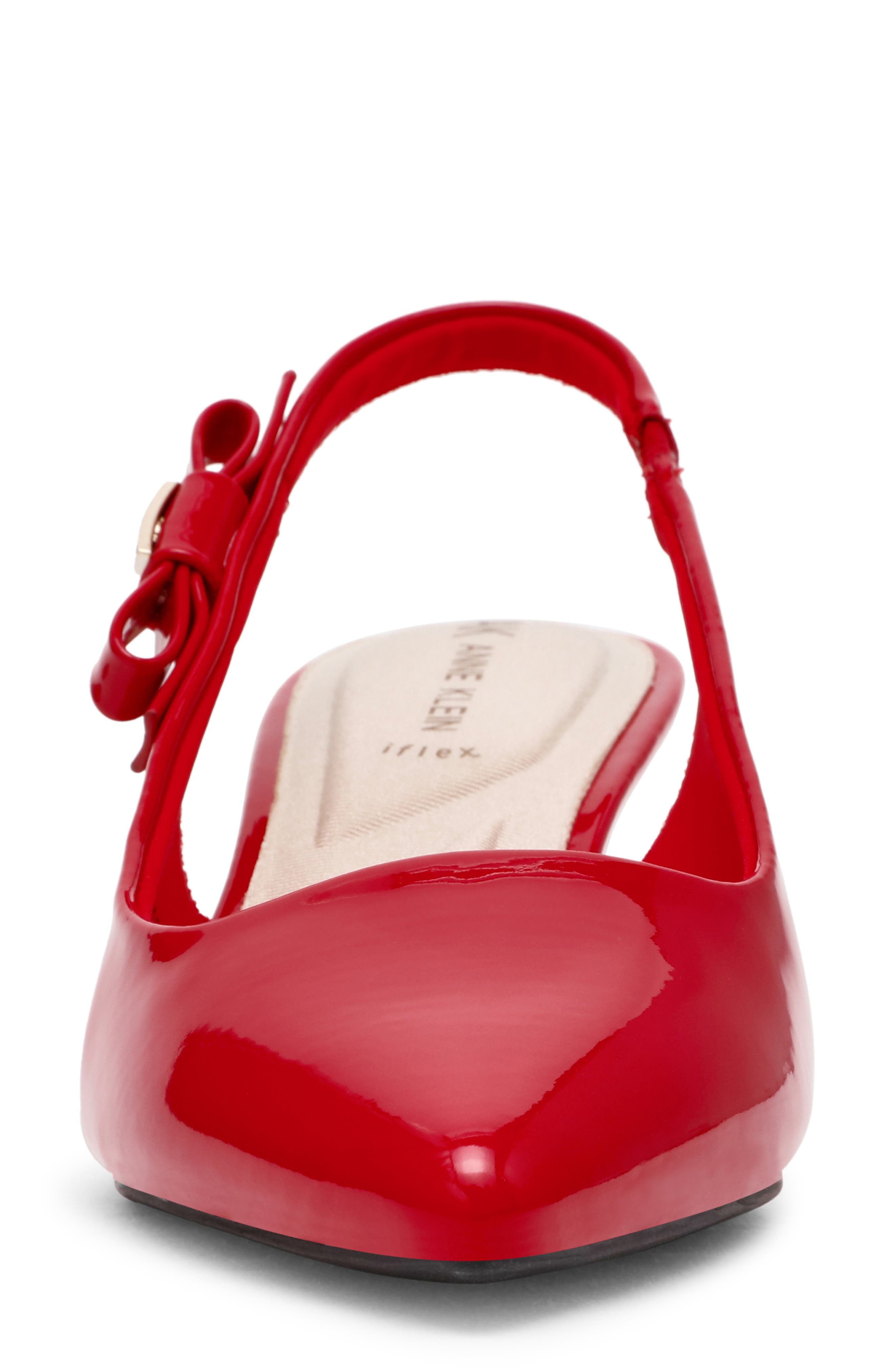 Anne Klein Ibbey Slingback Pump, Alternate, color, Red Patent