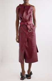 Givenchy Trench Leather Midi Dress