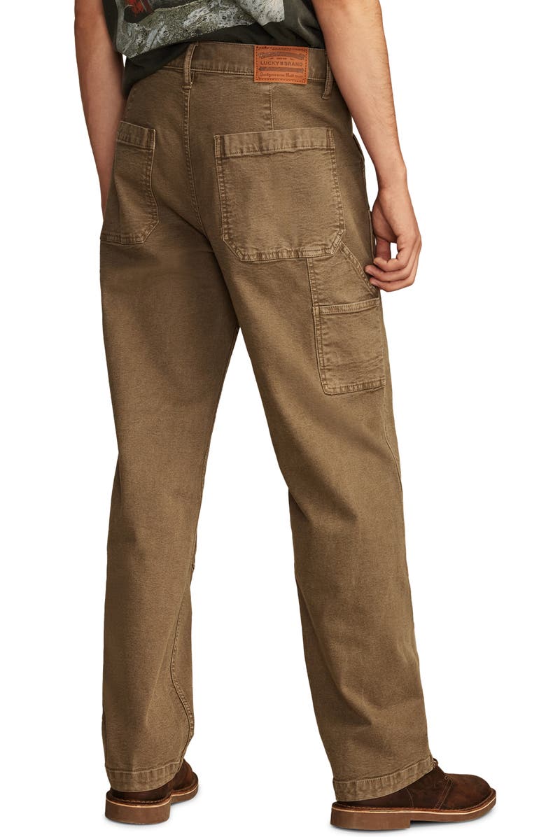 Lucky Brand Stretch Cotton Utility Pants, Alternate, color, Ashwood