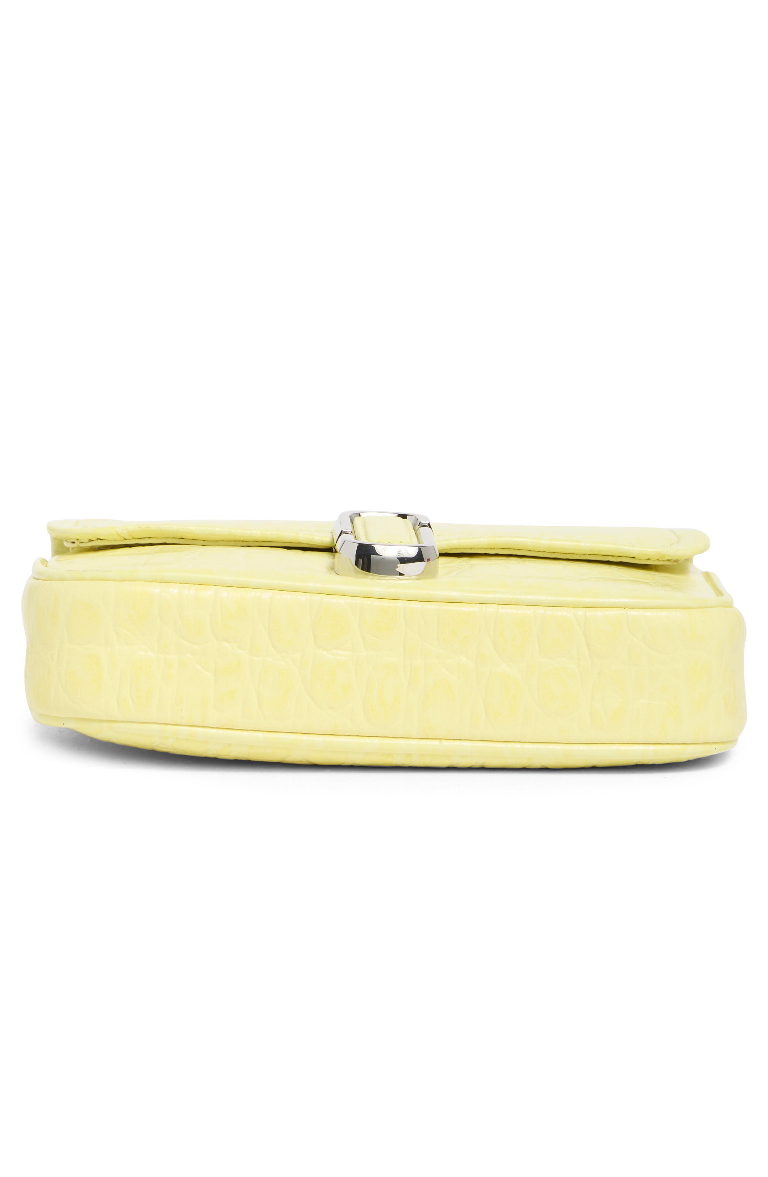 Marc Jacobs The Mini Leather Shoulder Bag, Alternate, color, Tender Yellow
