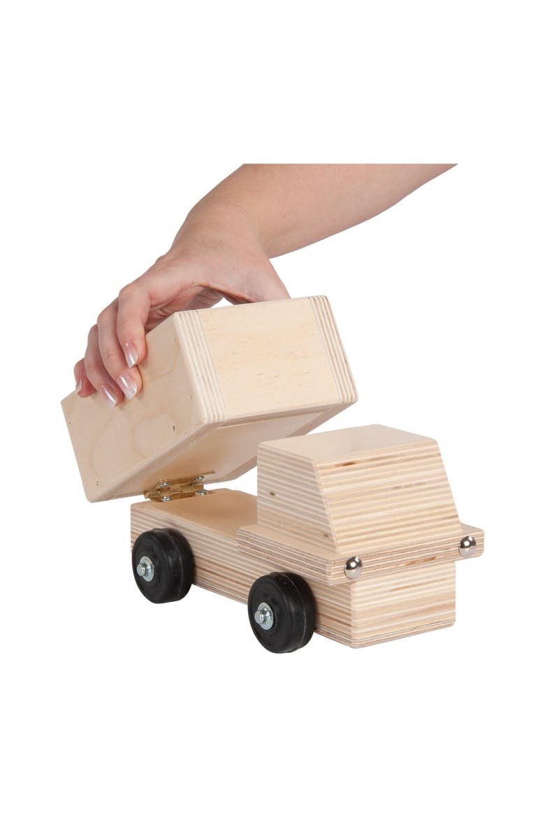 Wooden Dump Truck, Alternate, color, Beige