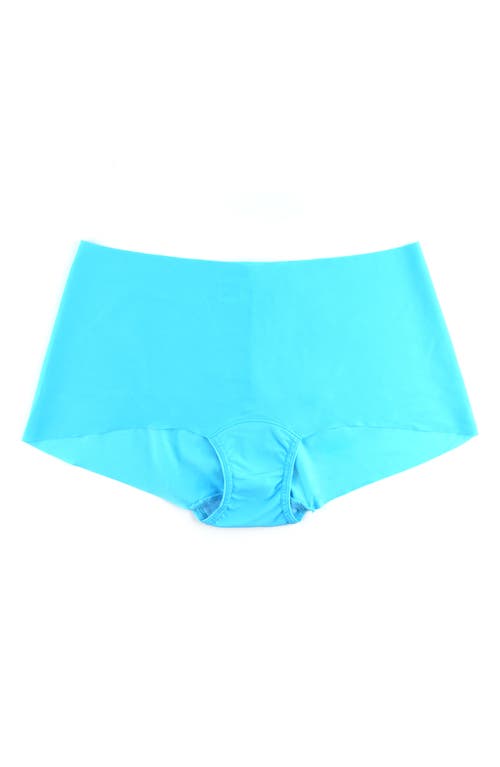 Hanky Panky Breathesoft Plus Hi-rise Thong In Pacific Blue