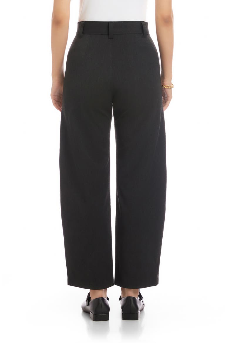 Stevie High Waist Ankle Barrel Leg Pants, Alternate, color, CHARCOAL