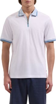 Bugatchi Quarter Zip Polo