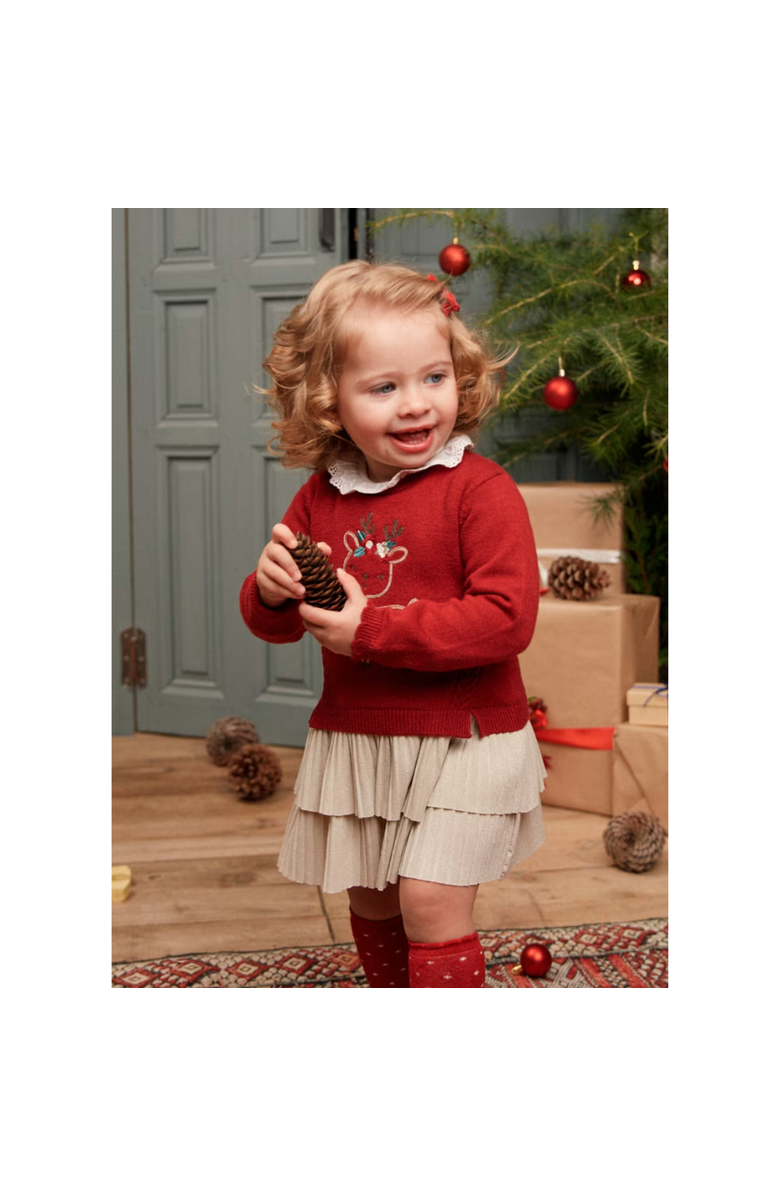 Mayoral Baby Combined Knit Dress, Alternate, color,