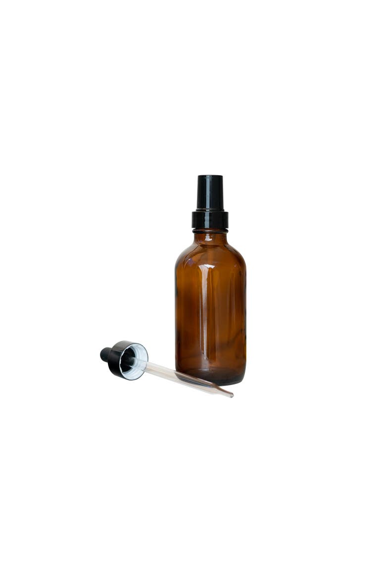 Cocktail Atomizer & Eye Dropper Spray Bottle Set, 4 oz Brown, Main, color, Brown