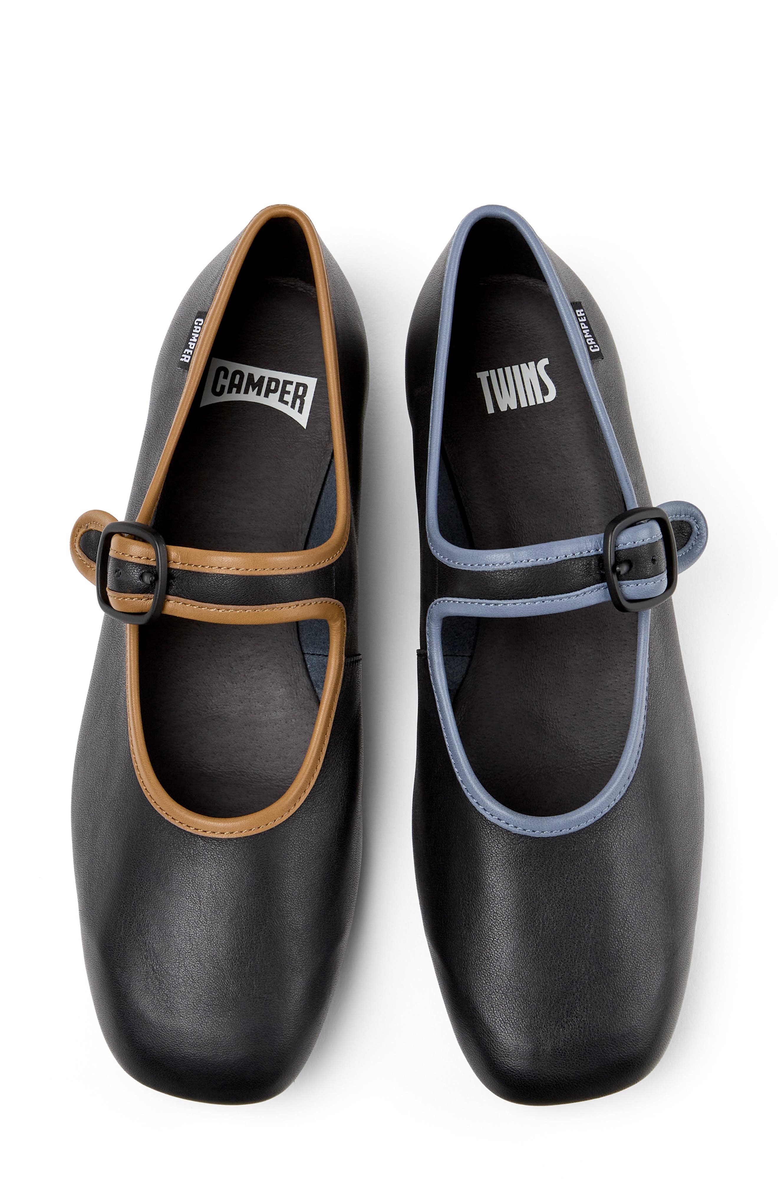 Camper Casi Myra Mismatched Mary Jane Flats, Alternate, color, 