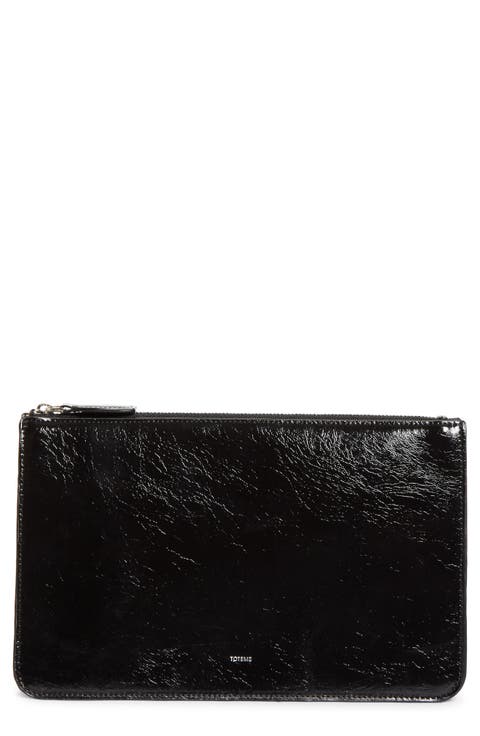 Threefold Naplak Leather Clutch