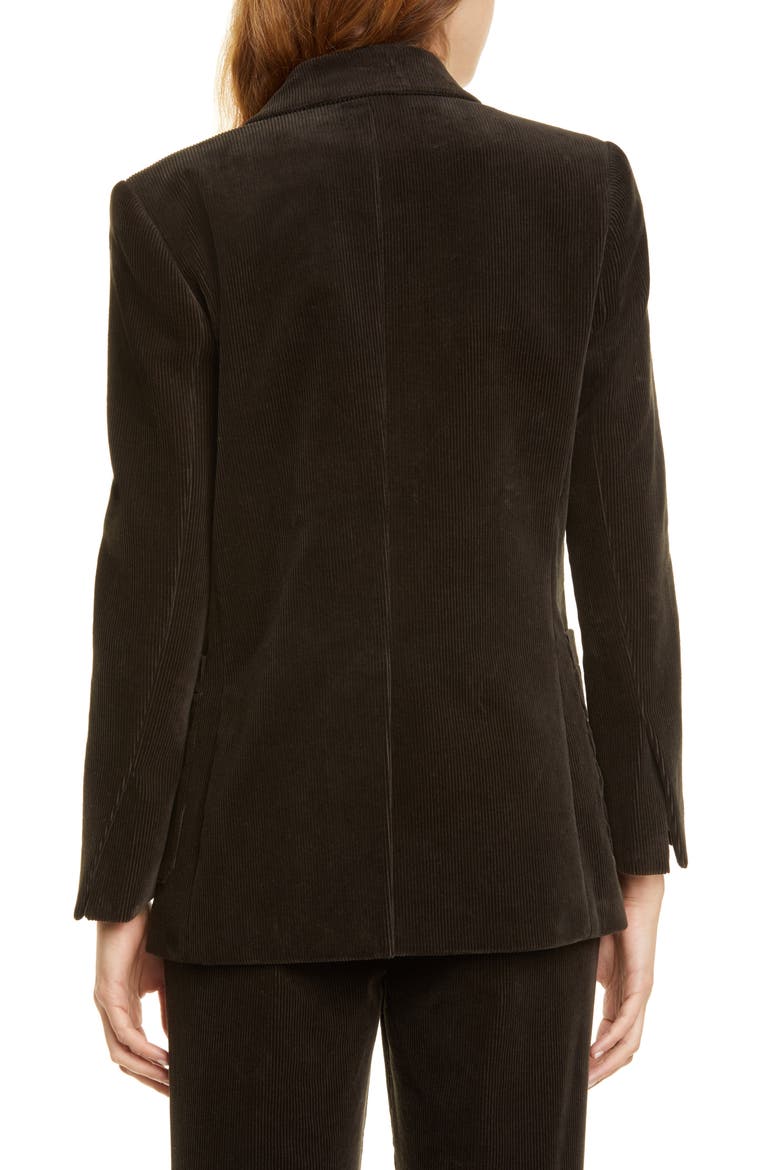 Eleanor Slim Corduroy Jacket, Alternate, color, GREEN RIVER