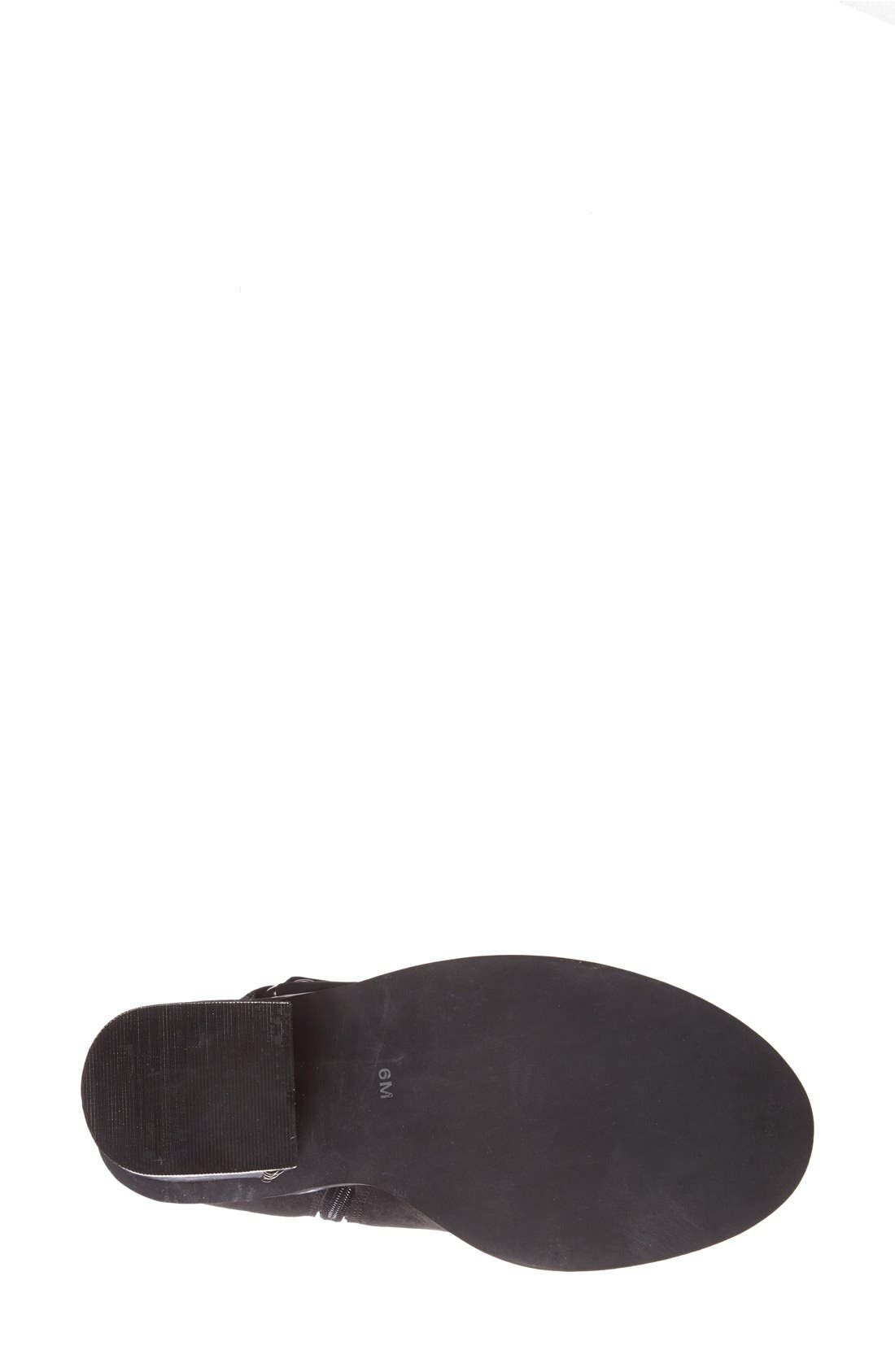 'Motorama' Bootie, Alternate, color, BLACK