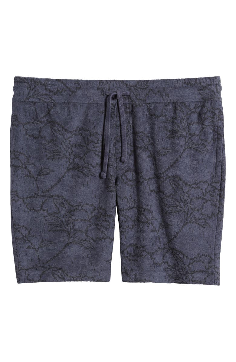 Treasure & Bond Floral Terry Cloth Jacquard Shorts, Alternate, color,
