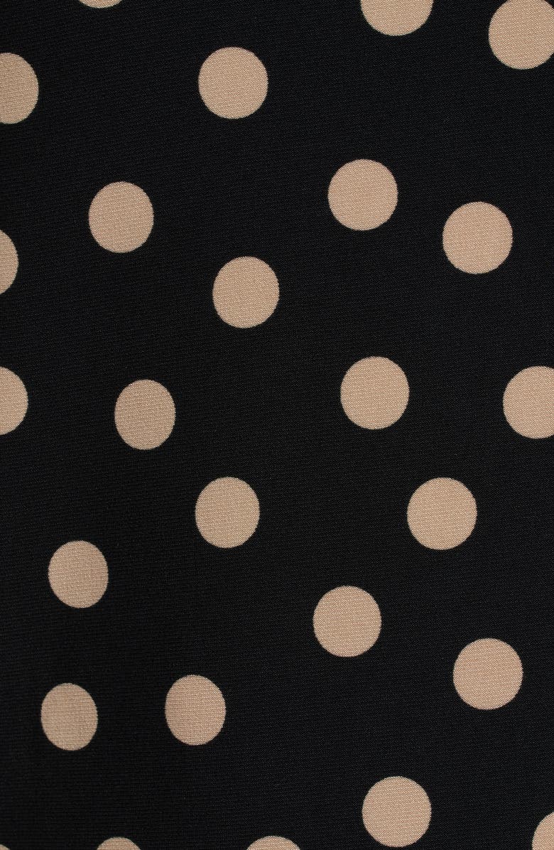 AK ANNE KLEIN Tulip Sleeve Top, Alternate, color, Anne Black/ Latte