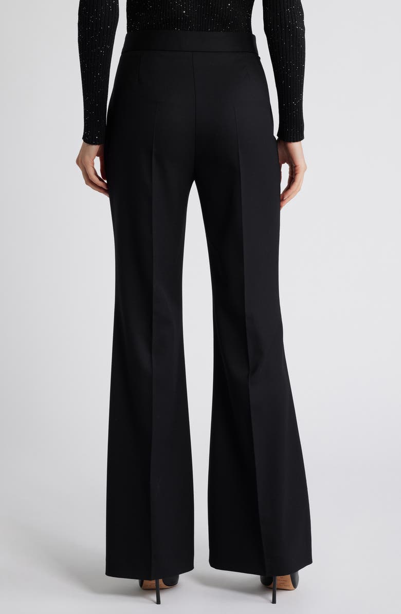 BOSS Talia Wool Blend Flare Pants, Alternate, color,