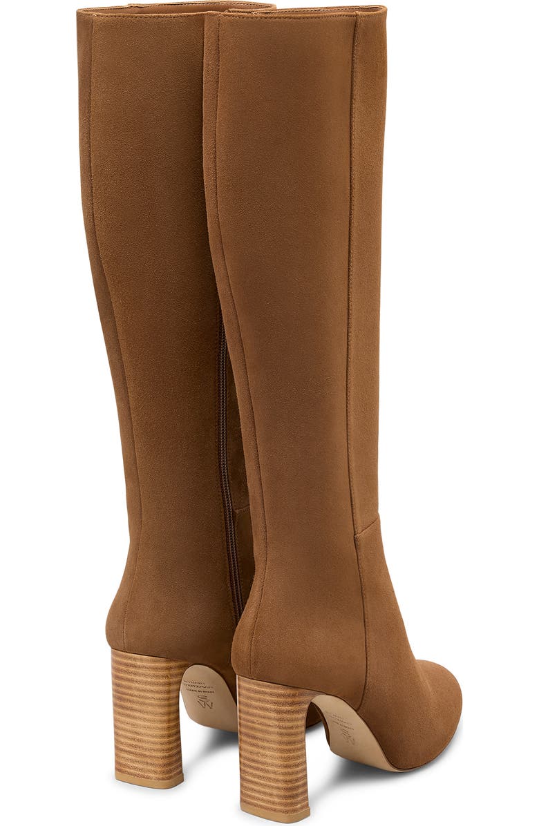 Stuart Weitzman Babette Platform Zip Boot, Alternate, color, Toasted Almond/ New Camel
