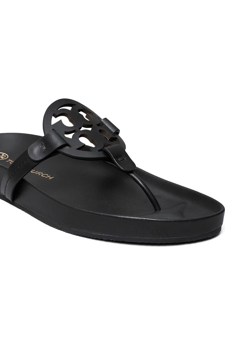 Tory Burch Miller Cloud Thong Sandal, Alternate, color, Perfect Black / Perfect Black
