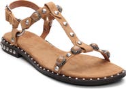 Ash Pebble Stud Embellished Ankle Strap Sandal