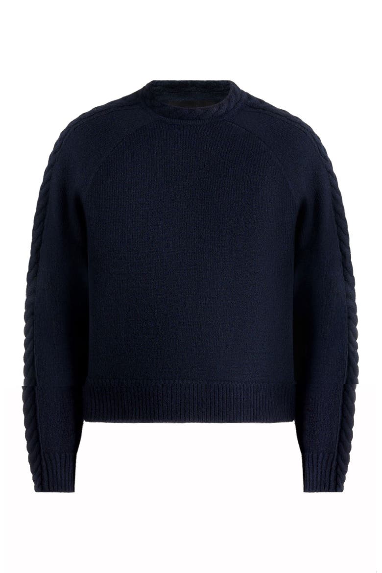 Raymond Plait Detail Raglan Knit Jumper, Alternate, color, Navy