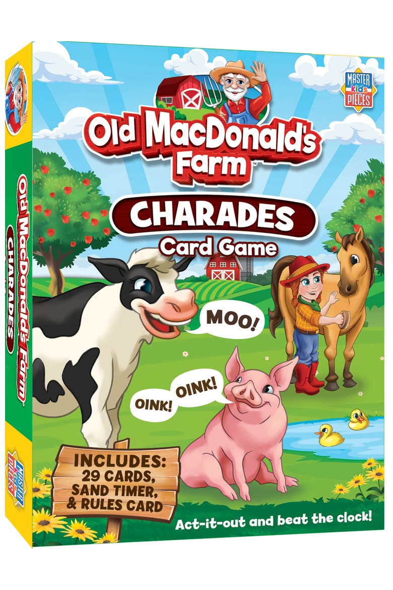 Old MacDonald's Farm Charades Card Game, Main, color, Multicolor