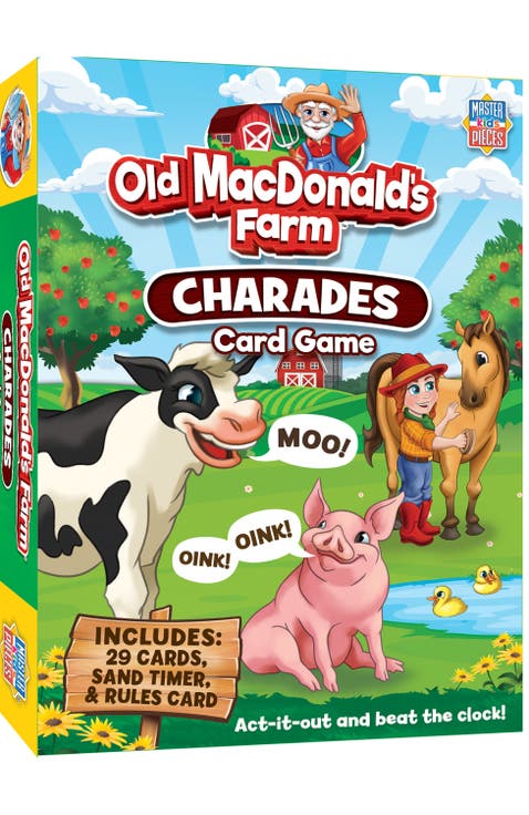 Old MacDonald's Farm Charades Card Game