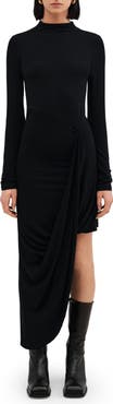 Two Lines by Marcella Lisbon Mock Neck Long Sleeve Maxi Dress