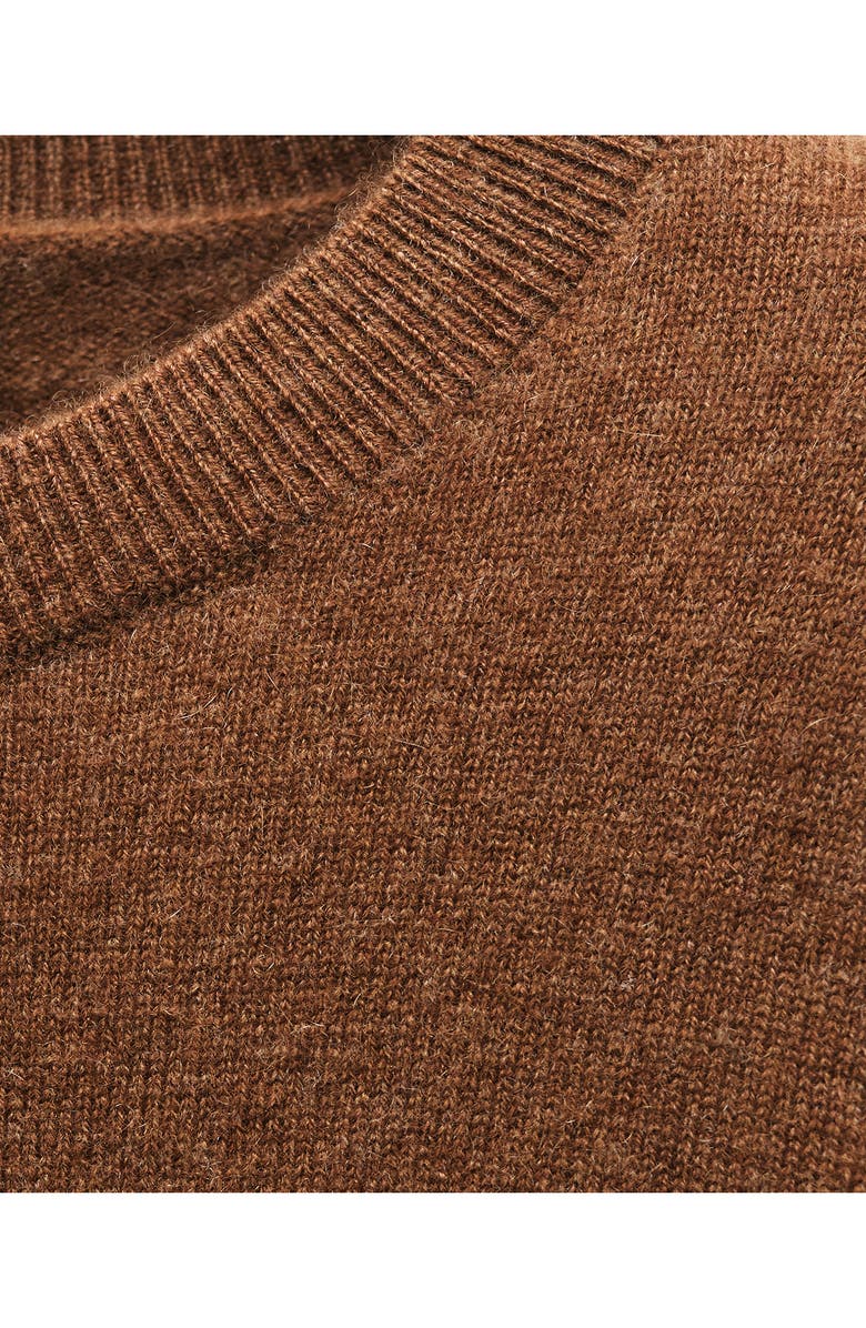 MANGO Cashmere Sweater, Alternate, color, Tobacco Brown