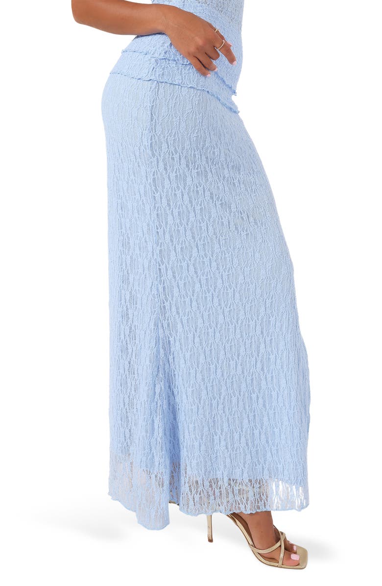 Petal & Pup Faeriel Lace Knit Maxi Skirt, Alternate, color, Blue