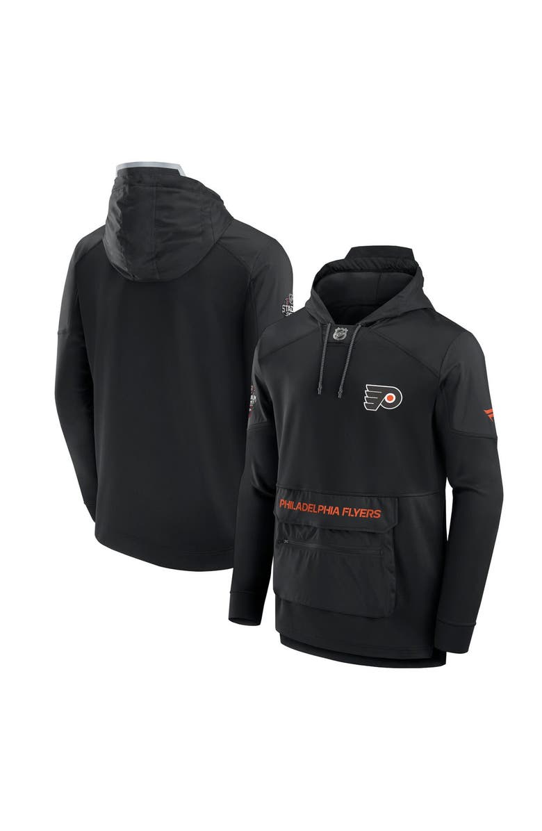 FANATICS Men's Fanatics Branded Black Philadelphia Flyers 2024 NHL Stadium Series Authentic Pro Fleece Pullover Hoodie, Alternate, color, 