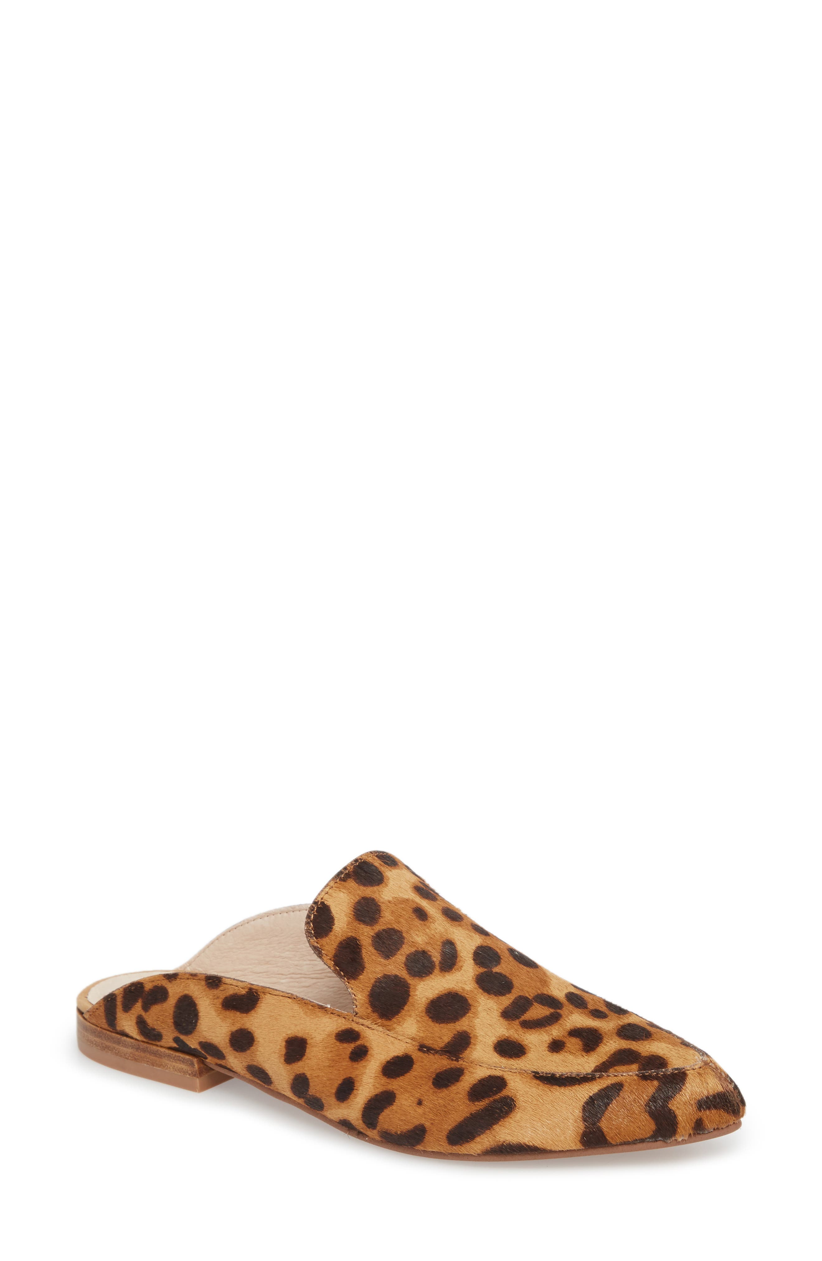 Capri Genuine Calf Hair Mule, Main, color, NATURAL CALF HAIR