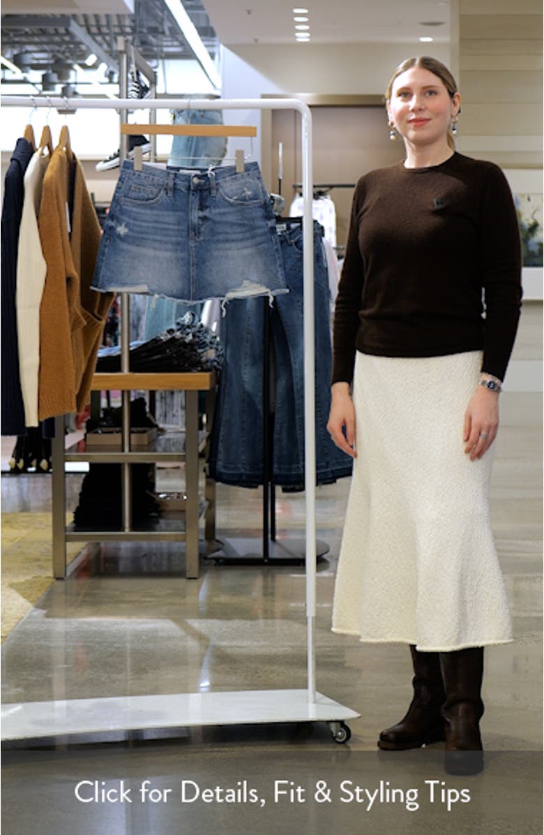 Anna Distressed Denim Miniskirt, sales video thumbnail