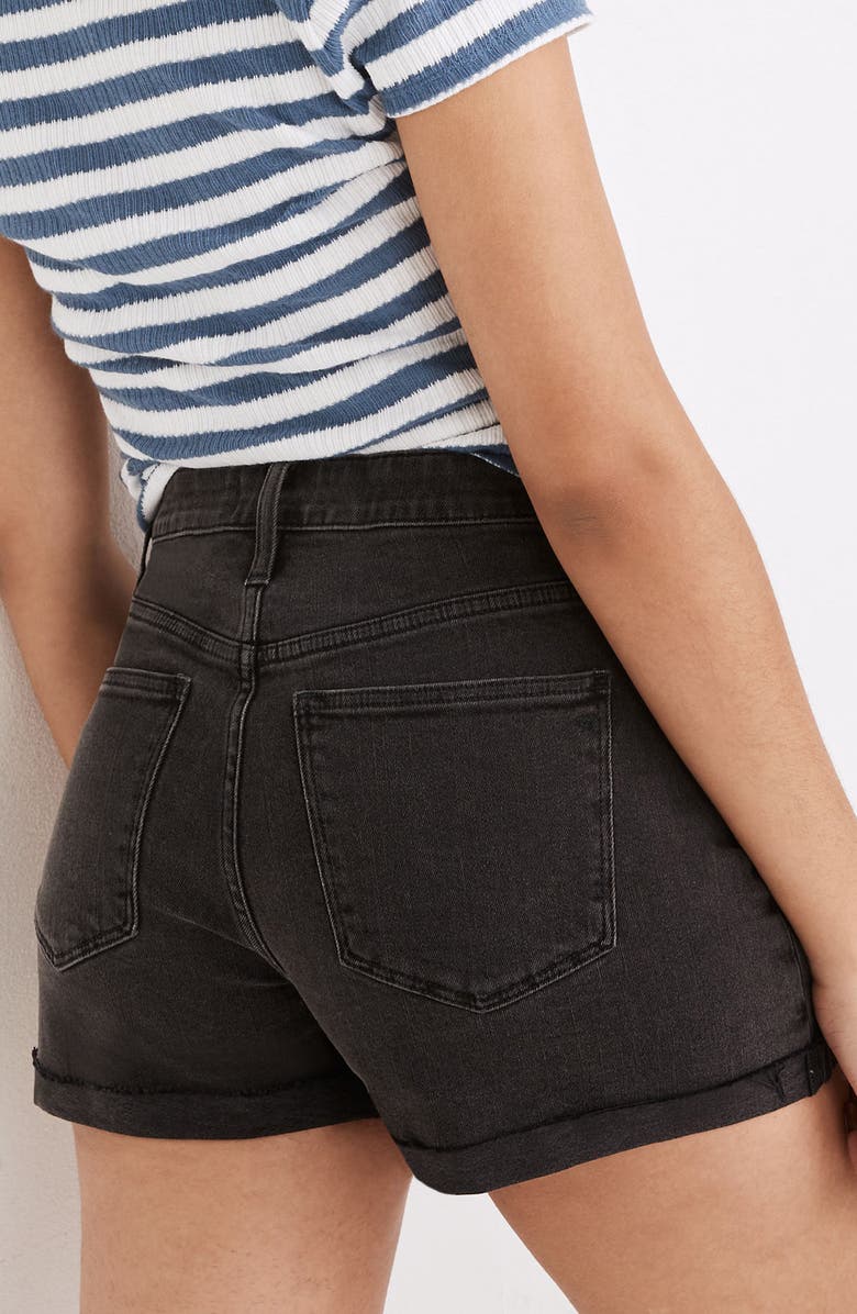 Madewell Curvy High-Rise Denim Shorts, Alternate, color, 
