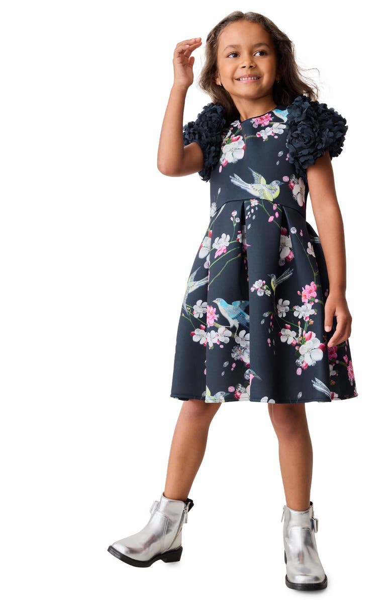 Baker by Ted Baker Kids' Printed Appliqué Scuba Party Dress, Alternate, color,