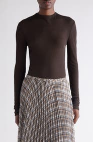 Acne Studios Semisheer Long Sleeve Rib T-Shirt