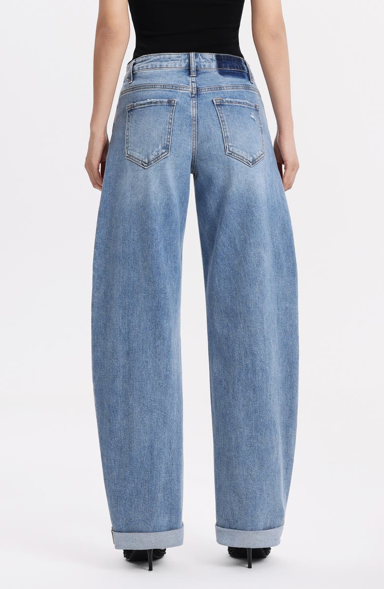 Bayeas Low Rise Barrel Jeans, Alternate, color, Cipher
