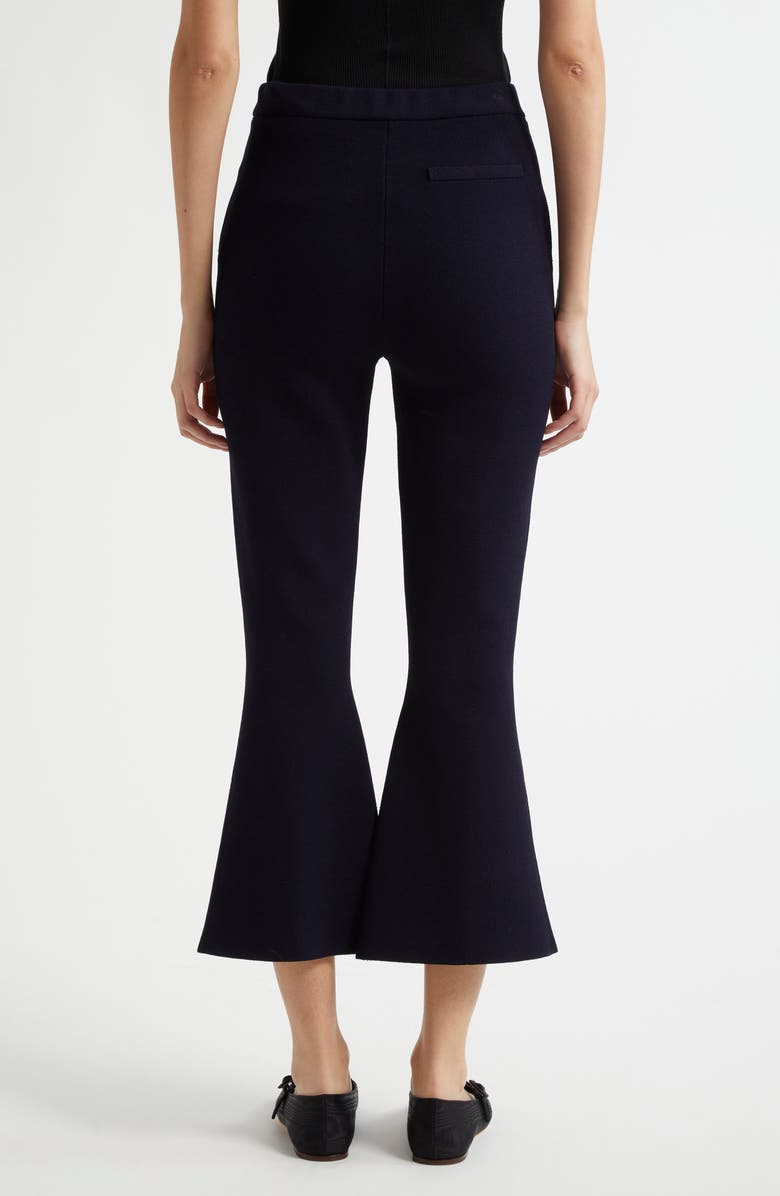 3.1 Phillip Lim Compact Rib Pull-On Crop Kick Flare Pants, Alternate, color,