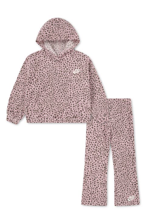 Kids Wild Warmth Ribbed Hoodie & Pants Set (Little Kid)