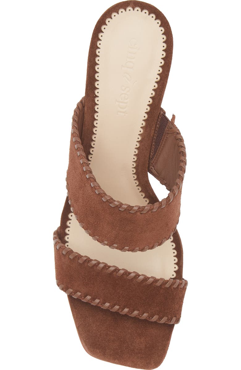 Cinq à Sept Sutton Whipstitch Sandal, Alternate, color, Dark Sepia