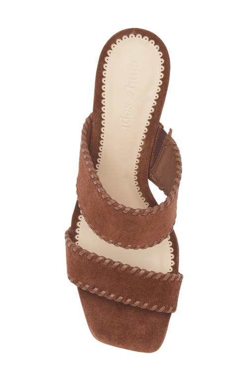 Cinq À Sept Sutton Whipstitch Sandal In Brown