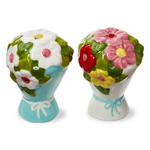 In Bloom Salt and Pepper Shaker Set Hand Wash Everyday Use