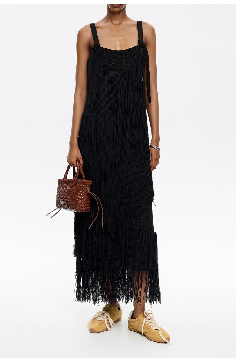 Bimba y Lola Plaited Leather Mini Bag, Alternate, color, Nut