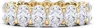 HauteCarat Oval Cut Lab Grown Diamond Eternity Band