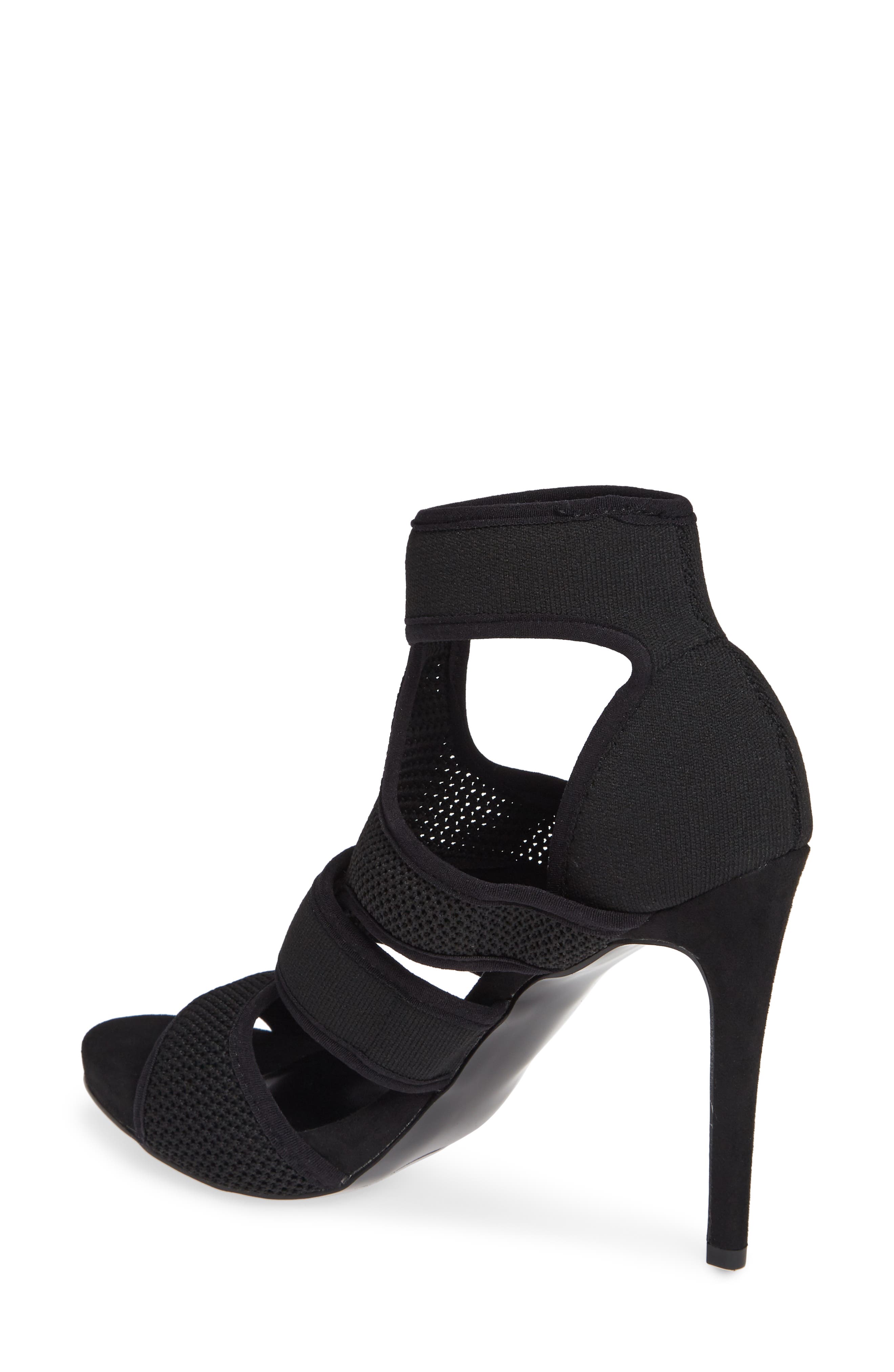 Linked Sandal, Alternate, color, BLACK