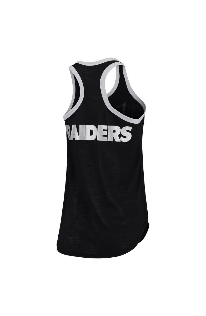 G-III 4HER BY CARL BANKS Women's G-III 4Her by Carl Banks Black Las Vegas Raiders Tater Tank Top, Alternate, color, Black