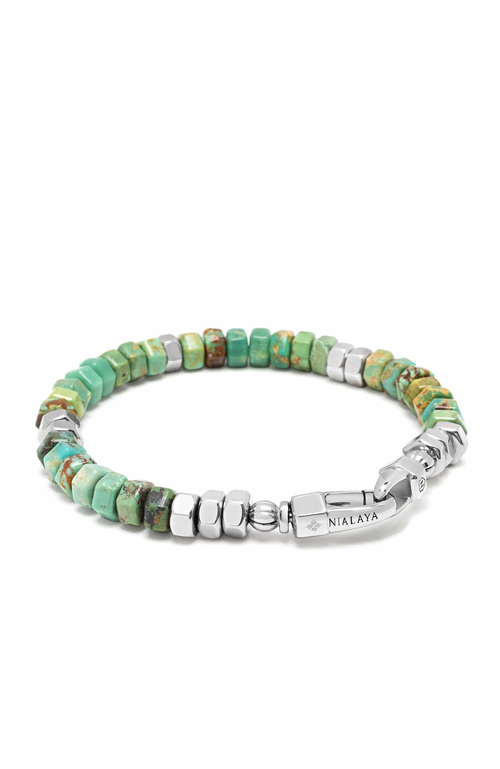 Nialaya Hexagon Beaded Bracelet