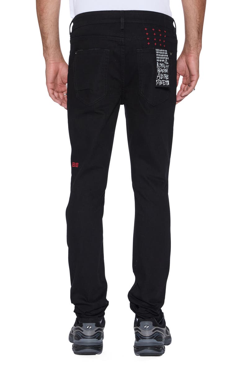 Ksubi Van Winkle Sting Skinny Jeans, Alternate, color, Black