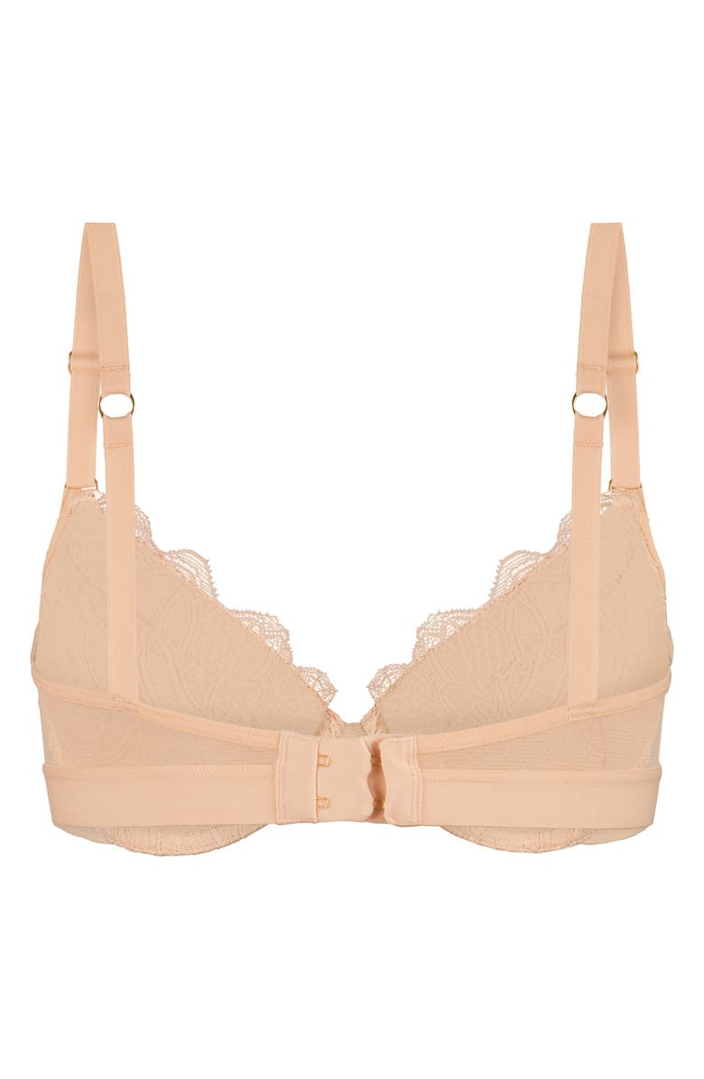 LIVELY The Lace T-Shirt Underwire Bra, Alternate, color, Toasted Almond