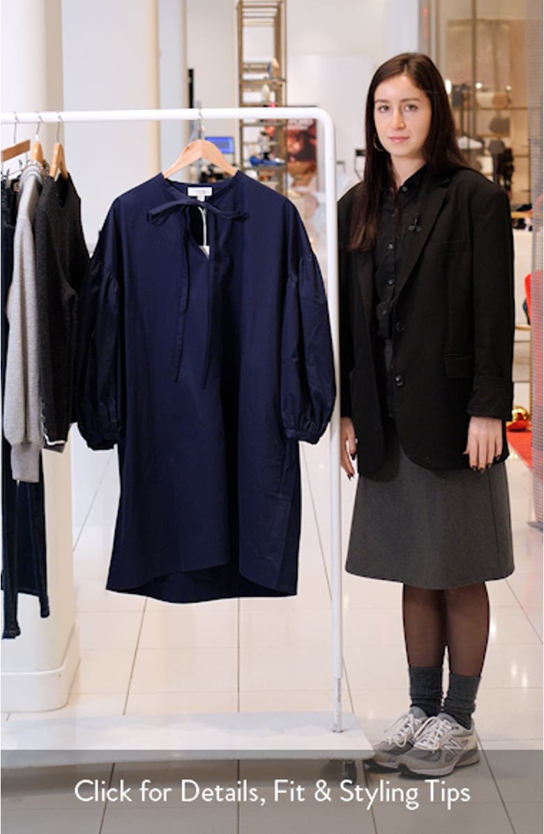 GATHERED TIE-DETAIL DRESS, sales video thumbnail