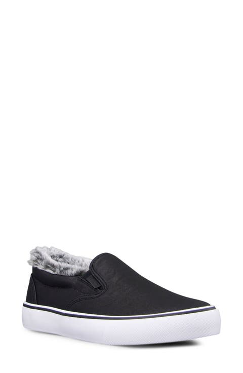 Clipper Faux Fur Slip-On Sneaker (Women)
