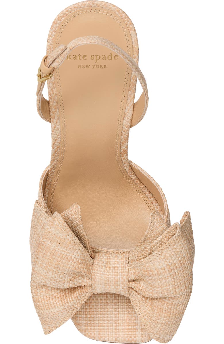 Kate Spade New York beau raffia slingback sandal, Alternate, color,