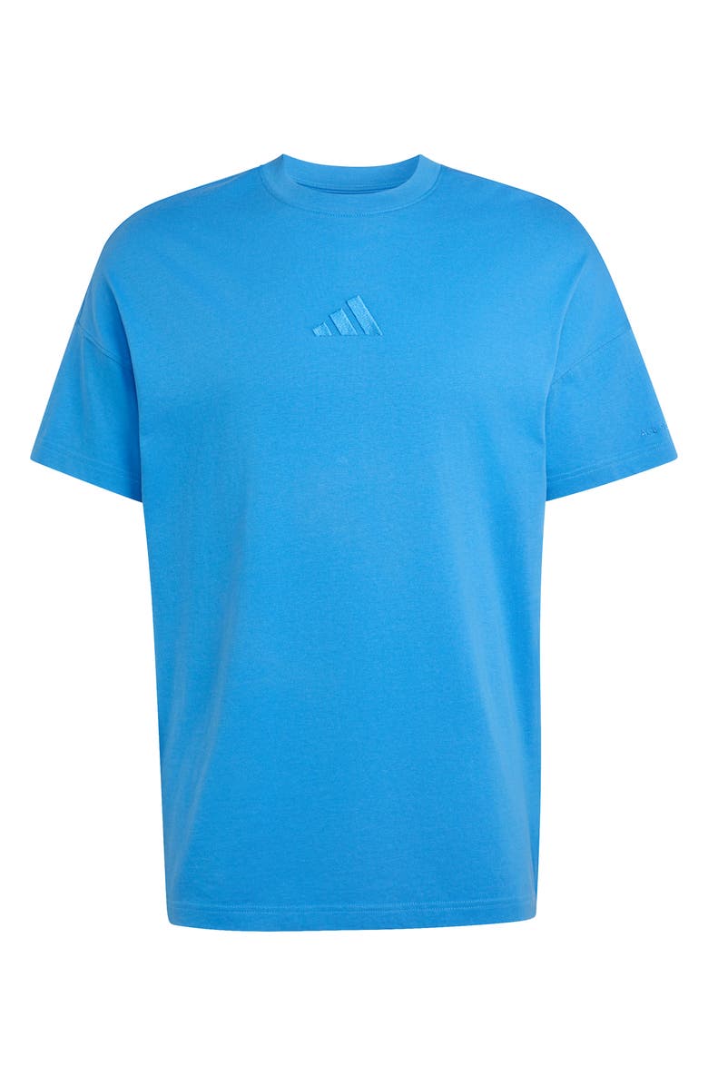 adidas All SZN Loose Fit Cotton T-Shirt, Alternate, color, Ray Blue/ /