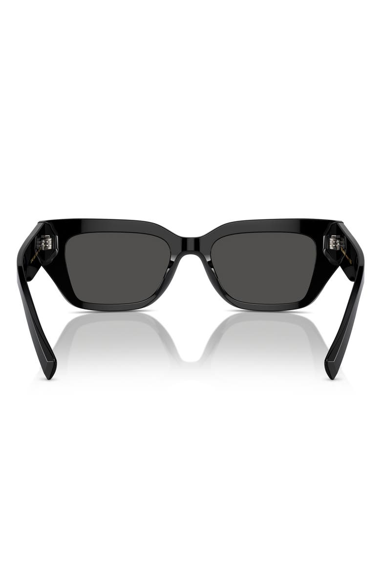 Dolce&Gabbana 52mm Cat Eye Sunglasses, Alternate, color, Black